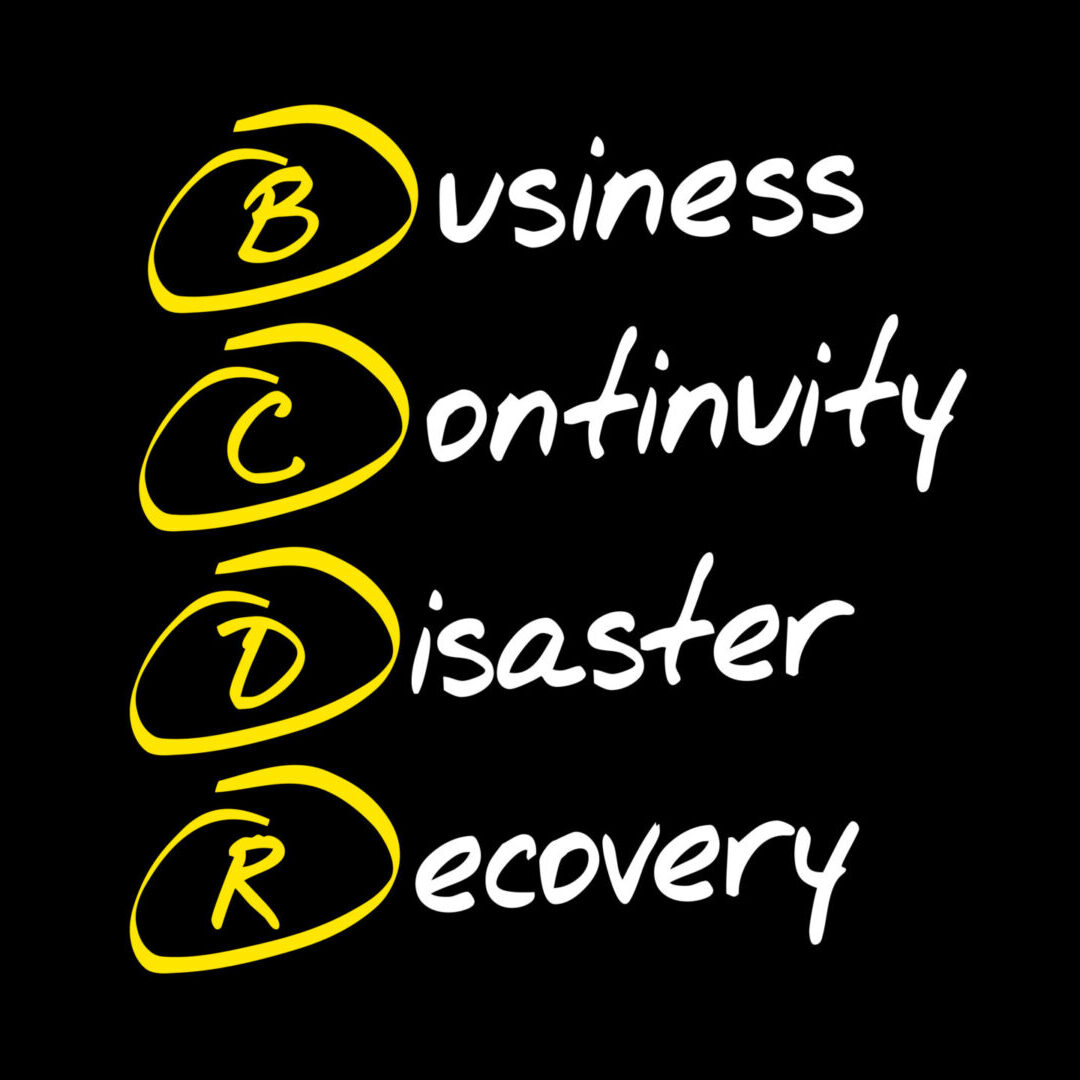 BCDR - Business Continuity Disaster Recovery, acronym business concept